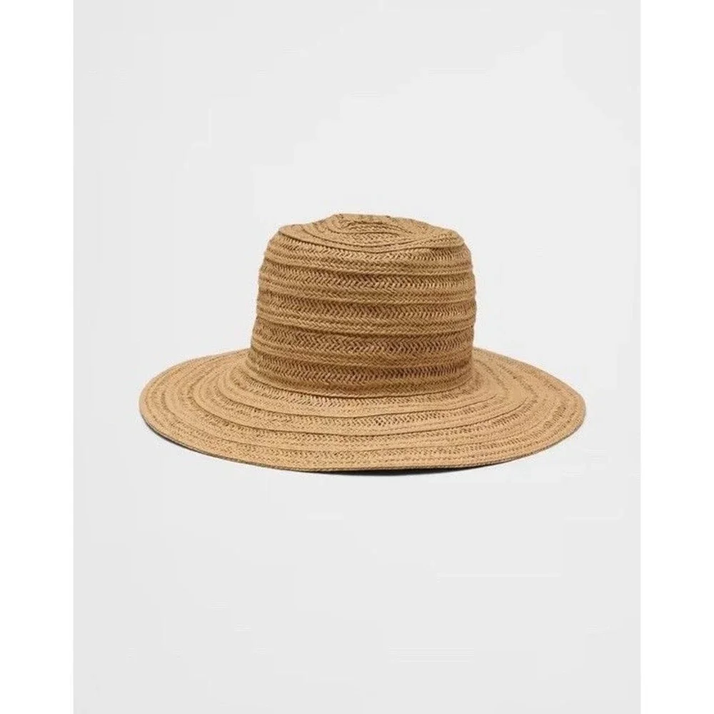 Banana Republic Panama Fedora Straw Hat One Size Tobacco Color NWT